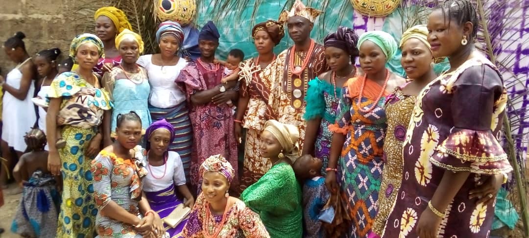 Teacher,Proprietor and pupils During the 2021 Cultural Day Event.